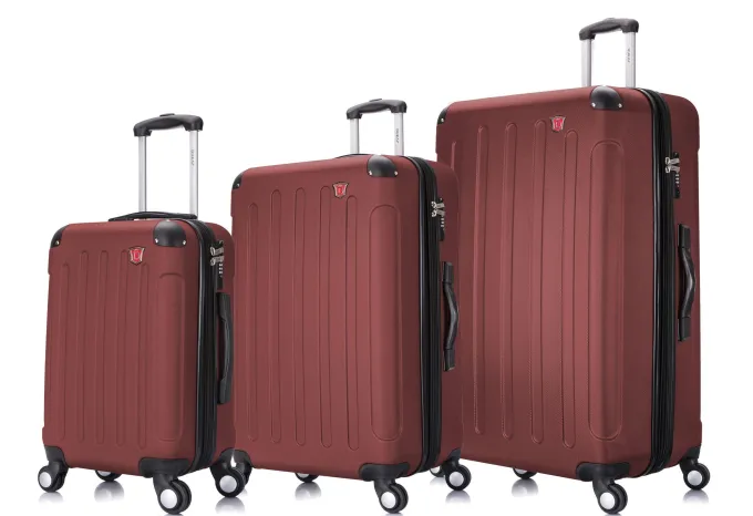 Silk & Salt DUKAP Intely 3-Piece 20/28/32 Smart Hardside with USB Port ampIntegrated Weight Scale Luggage^ Hard Side Luggage