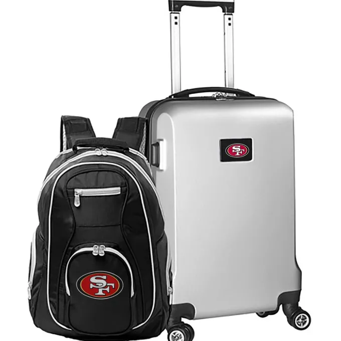 Silk & Salt MOJO Silver San Francisco 49ers 2-Piece Backpack ampCarry-On Set^ Luggage Sets