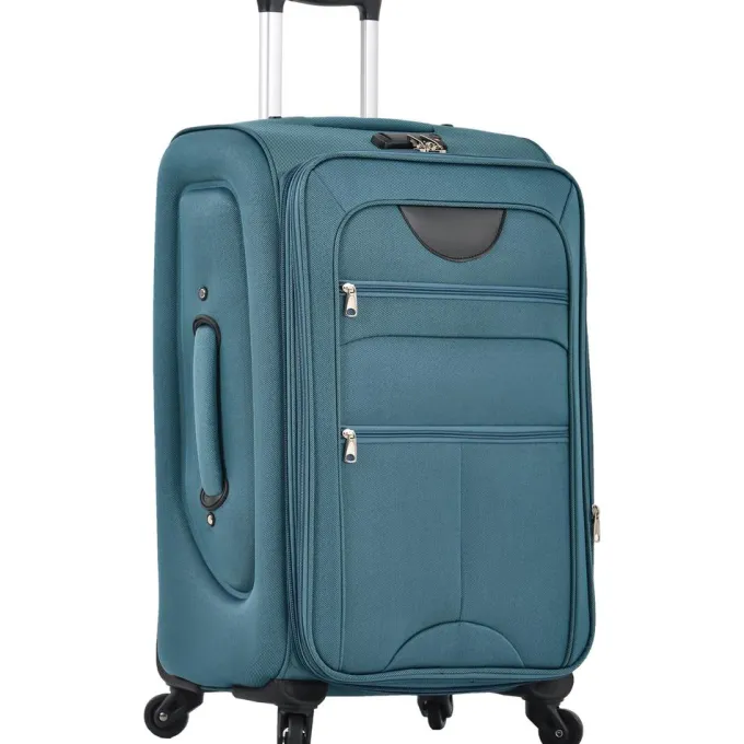 Silk & Salt Softside LuggaSet TSA Lock Expandable Spinner Wheel Luggage 3 Piece Set Suitcase22/26/30in^ Checked Luggage