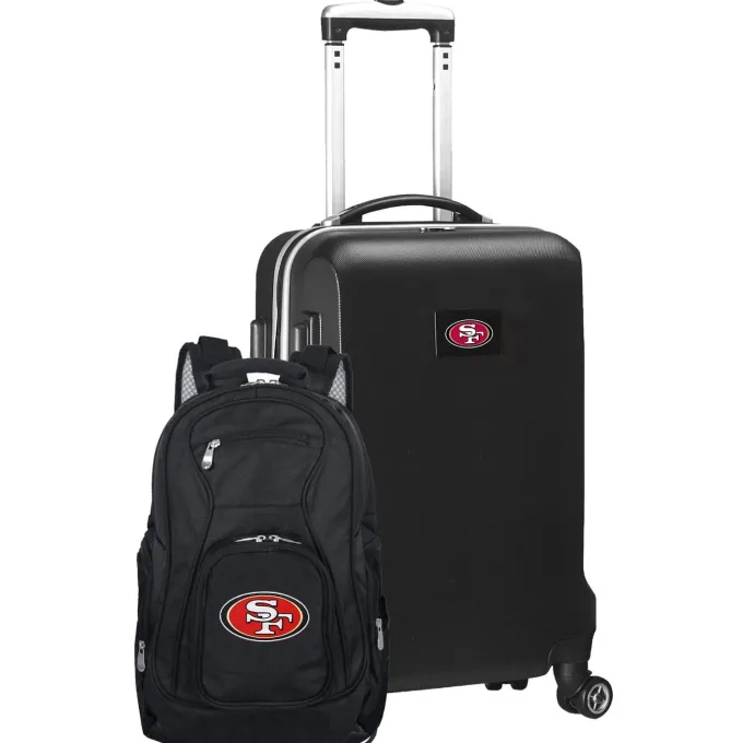 Silk & Salt MOJO Black San Francisco 49ers 2-Piece Backpack ampCarry-On Set^ Luggage Sets