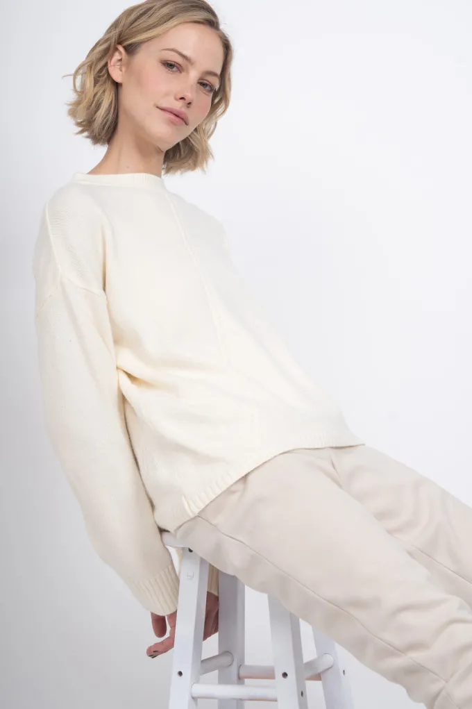 Silk & Salt my type sweater - white^ Knitwear