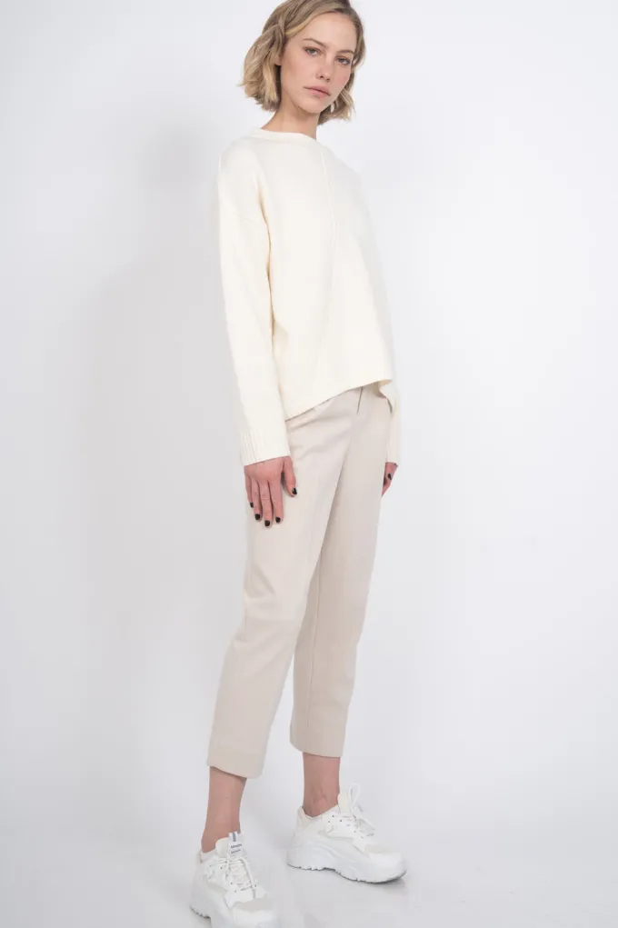 Silk & Salt my type sweater - white^ Knitwear