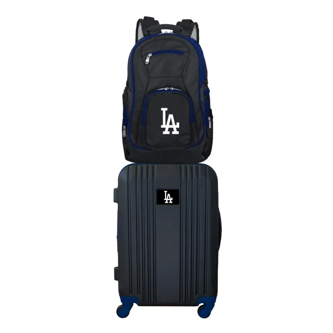 Silk & Salt MLB Los Angeles Dodgers 2-Piece Luggaand Backpack Set^ Luggage Sets