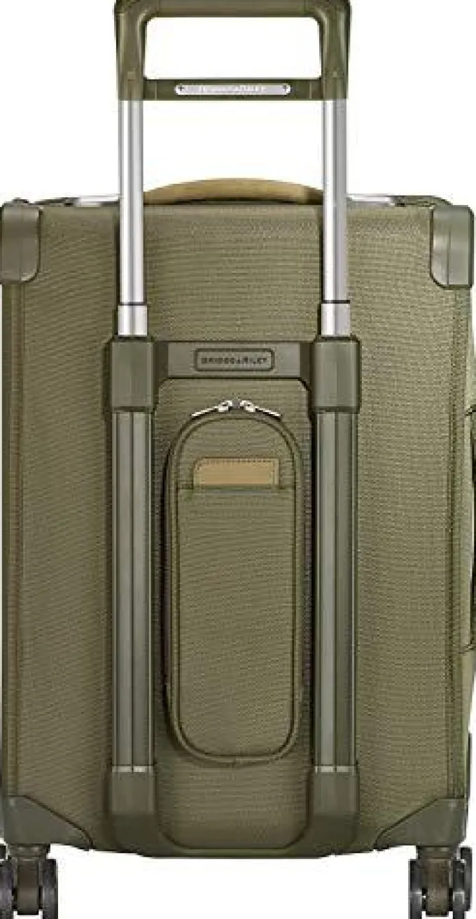 Silk & Salt Briggs ampRiley Baseline-Softside CX Expandable Carry-On Spinner Luggage Olive 22-Inch^ Hard Side Luggage