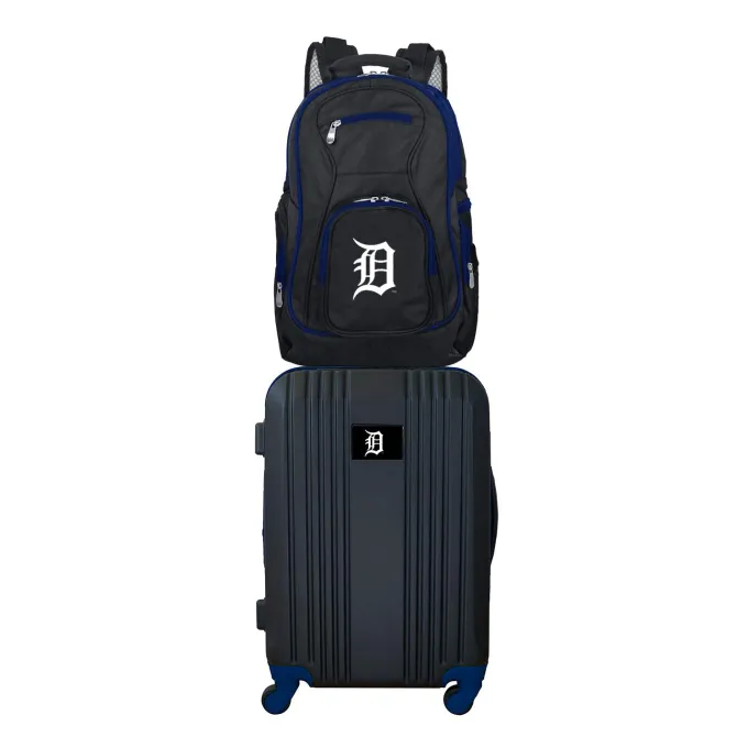 Silk & Salt MLB Detroit Tigers 2-Piece Luggaand Backpack Set^ Luggage Sets