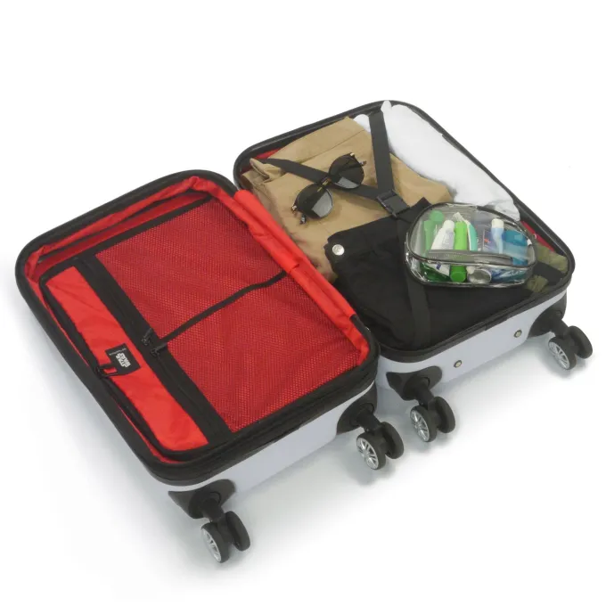 Silk & Salt FUL Star Wars Storm Trooper Embossed 21in Spinner Suitcase White^ Hard Side Luggage