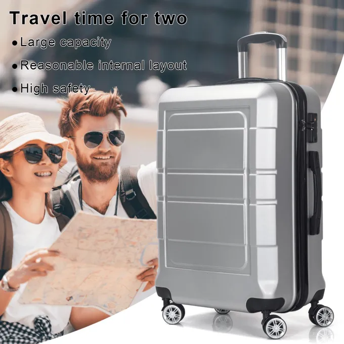 Silk & Salt AEDILYS 3 Piece Suitcase LuggaSet - Silver^ Hard Side Luggage|Luggage Sets