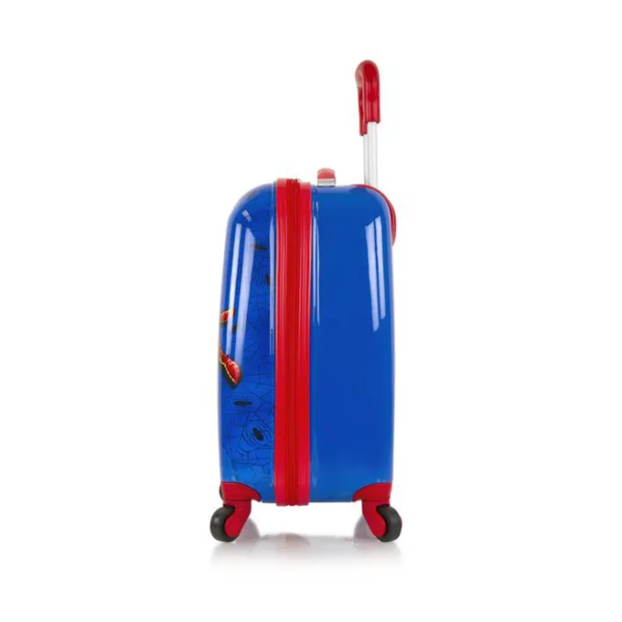 Silk & Salt Marvel-Spiderman Boys Hardside Spinner Rolling Luggafor Kids - 18 Inch^ Checked Luggage