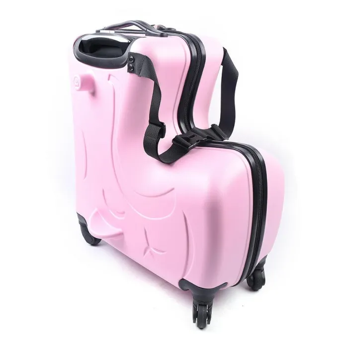 Silk & Salt 20 Travel LuggaChildren Ride On Suitcases With Universal Wheels For Travel^ Hard Side Luggage