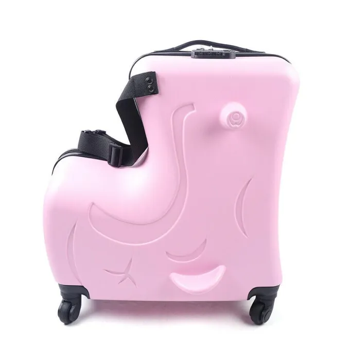 Silk & Salt 20 Travel LuggaChildren Ride On Suitcases With Universal Wheels For Travel^ Hard Side Luggage