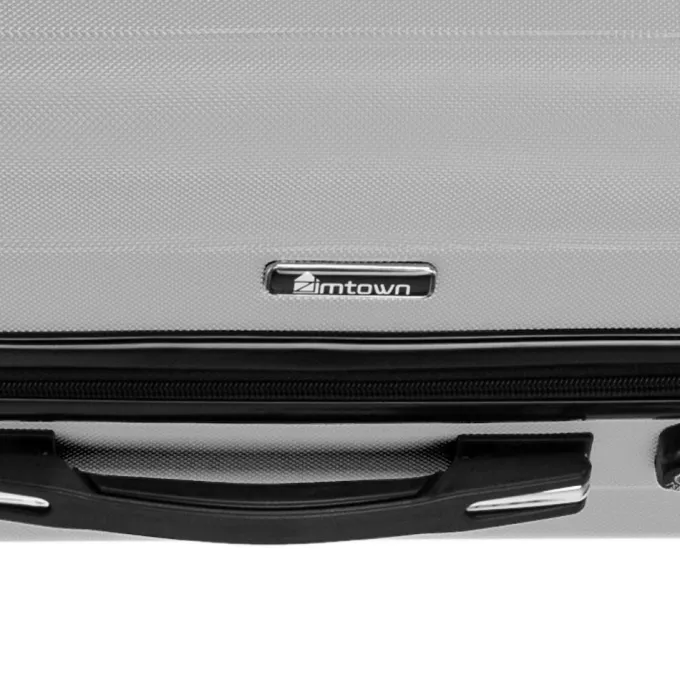 Silk & Salt Zimtown 3PCS 20/24/28 LuggaTravel Set Bag ABS Trolley Hard Shell Suitcase w/TSA lock^ Checked Luggage