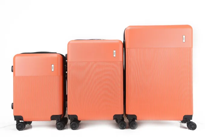 Silk & Salt ALVA Expandable ABS Hard shell Lightweight 360 Dual Spinning Wheels Combo Lock 28 24 20 3 Piece LuggaSet^ Checked Luggage