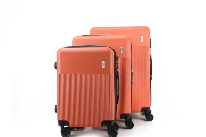 Silk & Salt ALVA Expandable ABS Hard shell Lightweight 360 Dual Spinning Wheels Combo Lock 28 24 20 3 Piece LuggaSet^ Checked Luggage