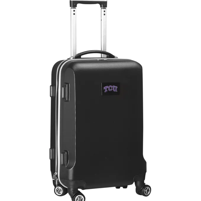 Silk & Salt Black TCU Horned Frogs 20 8-Wheel Hardcase Spinner Carry-On^ Carry On Luggage