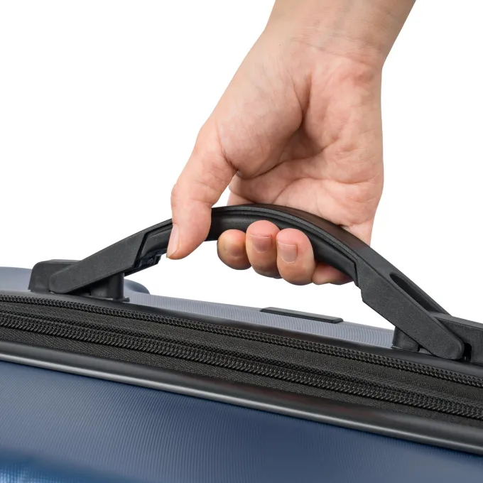 Silk & Salt 3 Piece LuggaSet Lightweight Hardside Spinner Wheels Suitcase with TSA Lock Blue (20/24/28)^ Hard Side Luggage