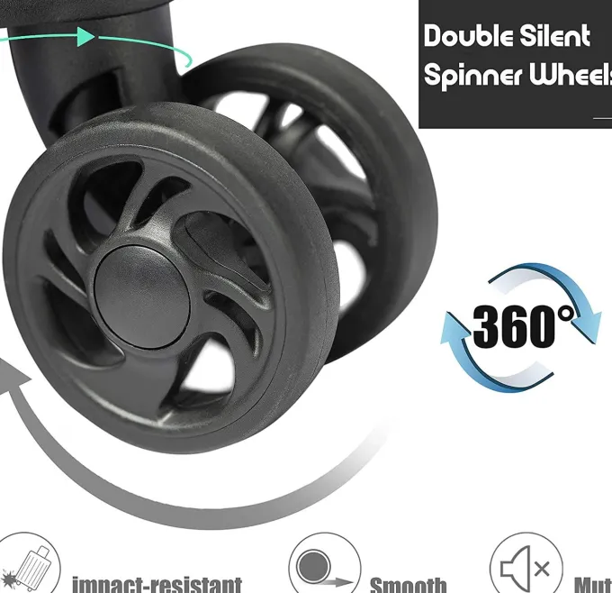 Silk & Salt LuggaSet for Travel Lightweight Carry on Suitcase Sets for Women Outdoor PC+ABS Material Hardside Carry on LuggaSet with TSA Lock Portable Trolley Case Sets with 4 Silent Wheels S9355^ Hard Side Luggage