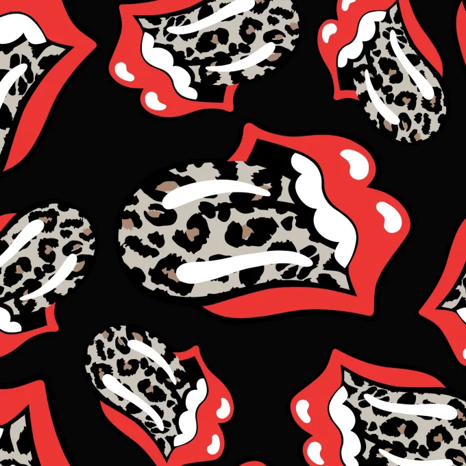 Silk & Salt The Rolling Stones - 3 piece Luggaset (Carry-on 24 inch 28 inch) - Multi Color^ Checked Luggage