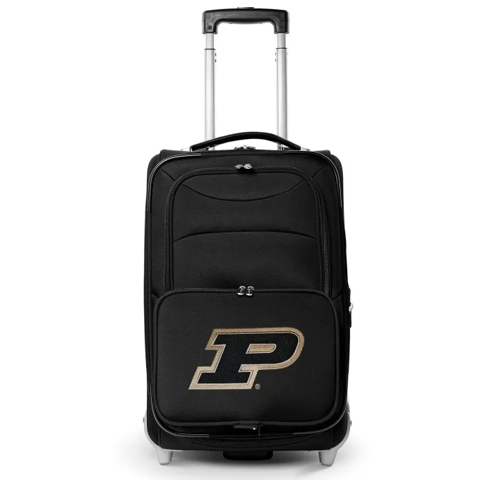Silk & Salt Purdue Boilermakers 21 Softside Rolling Carry-On Suitcase - Black^ Carry On Luggage