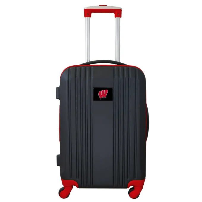 Silk & Salt Mojo Outdoors NCAA Wisconsin Badgers 21 in. Carry-on Hardcase Two-Tone Spinner^ Carry On Luggage