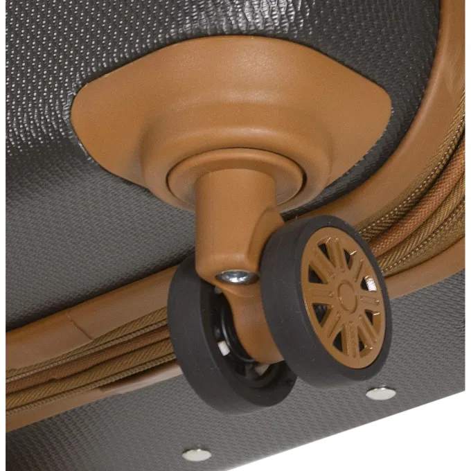 Silk & Salt Dejuno Legion Generation 3-pc Hardside Spinner TSA Combination Lock LuggaSet - Charcoal^ Checked Luggage