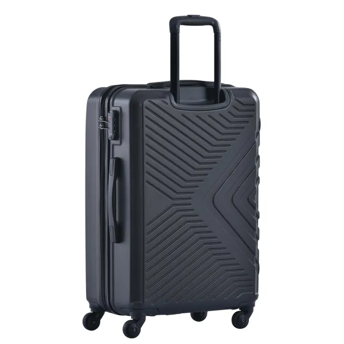 Silk & Salt 3 Piece Black LuggaTravel Set 20 24 28 Carry on Luggawith Spinner Wheels Lightweight Hard Case LuggaTravel Suitcase Christmas Gifts for Business Trip Holiday Travel Cruise^ Luggage Sets