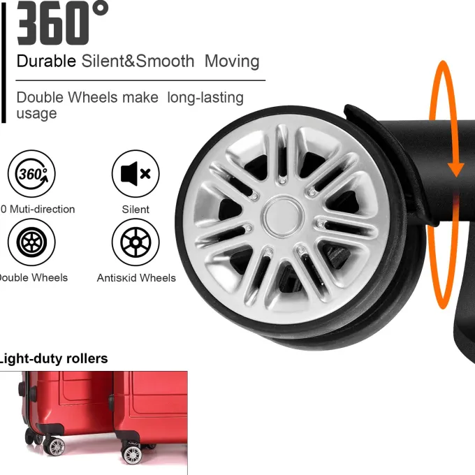 Silk & Salt AEDILYS 3 Piece Suitcase LuggaSet - Red^ Luggage Sets