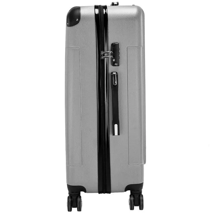 Silk & Salt Ktaxon 3Pcs LuggaTravel Set Bag PC + ABS Trolley Spinner Suitcase w/TSA Lock^ Hard Side Luggage
