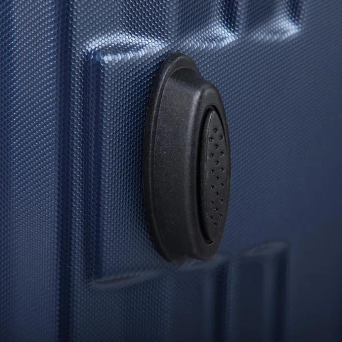 Silk & Salt Kepooman Expandable Suitcase Vertical Striped Suitcase 3-piece Set Blue^ Hard Side Luggage