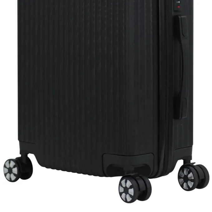 Silk & Salt 3pc Business 8 Wheel Hardside Spinner SetMidnight Black^ Checked Luggage