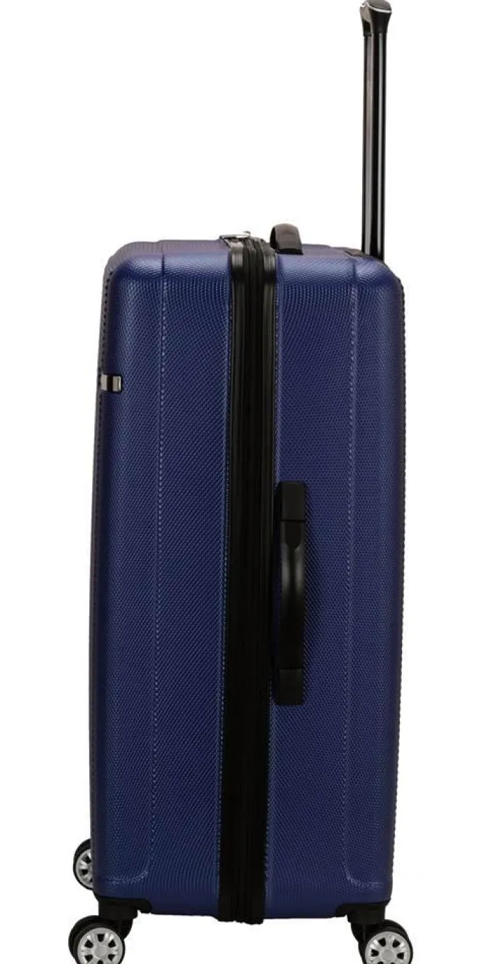 Silk & Salt 3-Pc Skyline Abs Non-Expandable LuggaSet in Blue^ Carry On Luggage