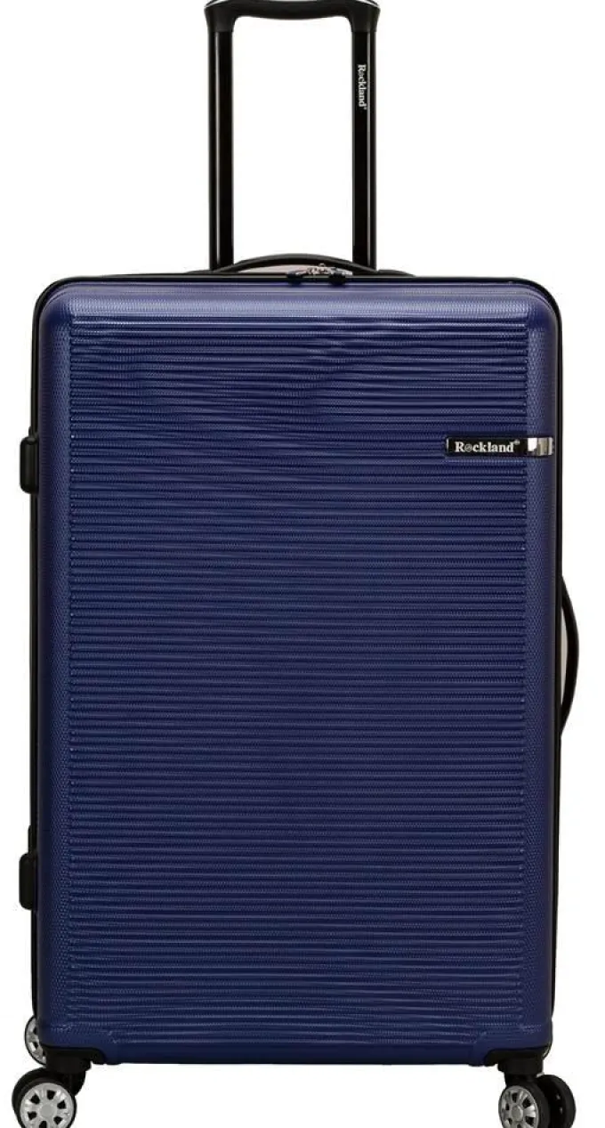 Silk & Salt 3-Pc Skyline Abs Non-Expandable LuggaSet in Blue^ Carry On Luggage