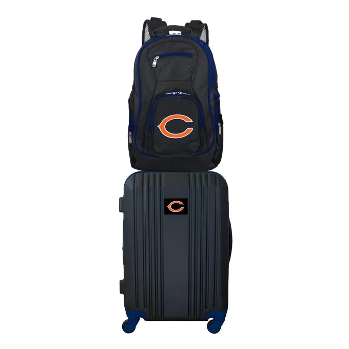 Silk & Salt NFL Chicago Bears 2-Piece Luggaand Backpack Set^ Luggage Sets