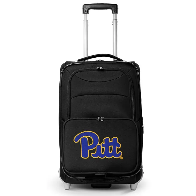 Silk & Salt MOJO Pitt Panthers 21 Softside Rolling Carry-On Suitcase^ Carry On Luggage