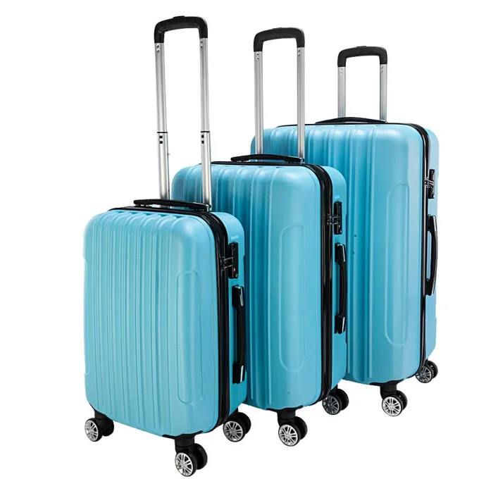Silk & Salt Saibaiyee 3-in-1 Multifunctional LarCapacity Traveling StoraSuitcase Blue^ Hard Side Luggage