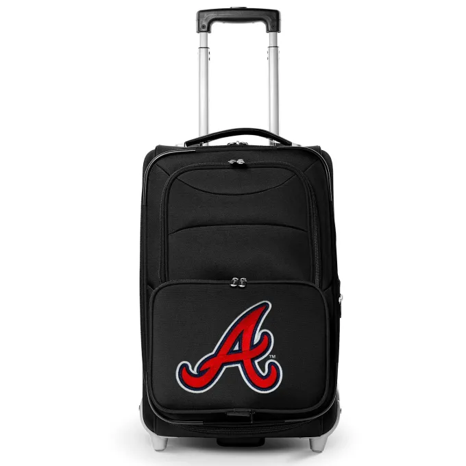 Silk & Salt Atlanta Braves 21 Rolling Carry-On Suitcase^ Carry On Luggage