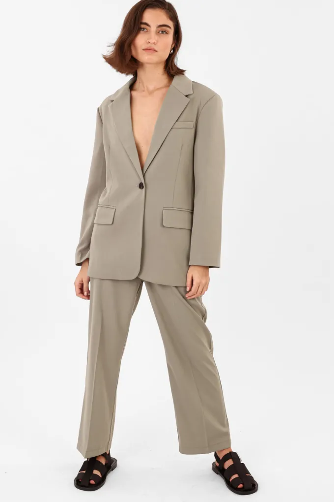 Silk & Salt my stunning suit pants - green^ Sets