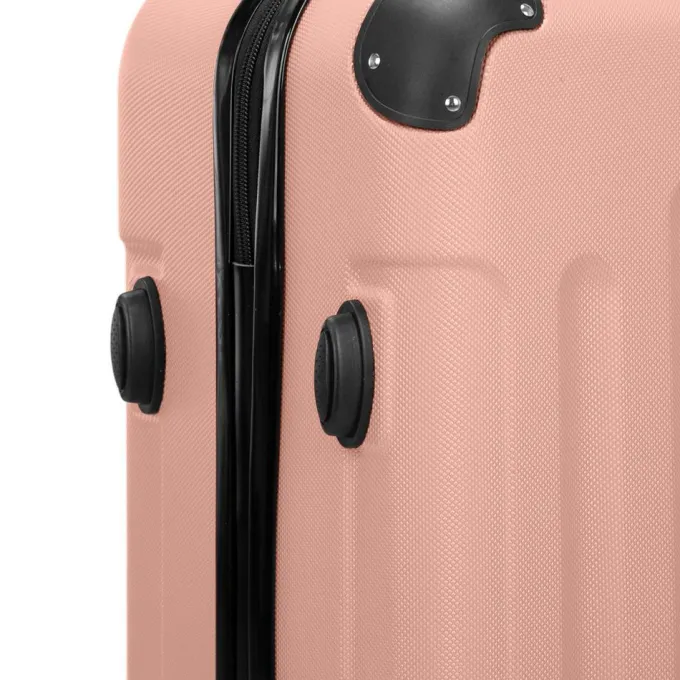 Silk & Salt Zimtown 3Pcs 20/24/28 LuggaSet Travel Bag TSA Lock Trolley Carry On Suitcase Rose Gold^ Carry On Luggage