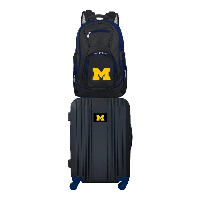 Silk & Salt NCAA Michigan Wolverines 2-Piece Luggaand Backpack Set^ Luggage Sets