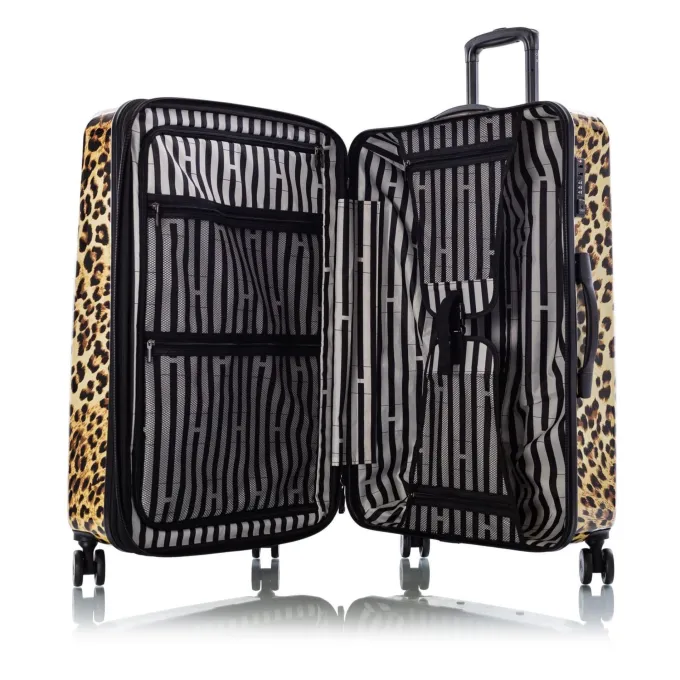 Silk & Salt Heys America Brown Leopard 3-Piece Hardside Spinner LuggaSet^ Hard Side Luggage