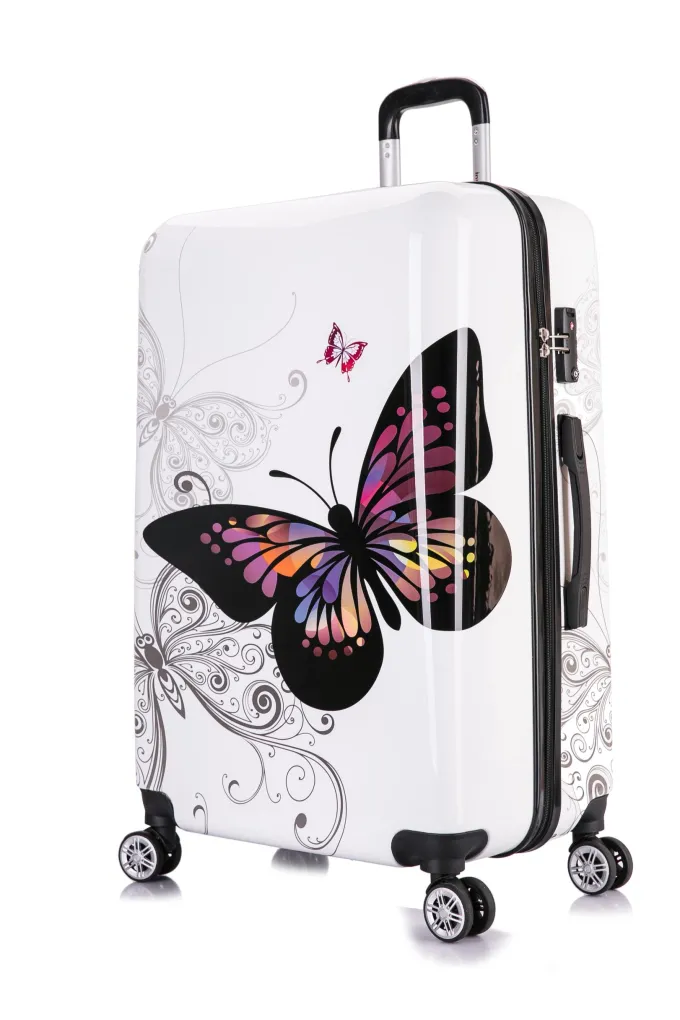 Silk & Salt InUSA Prints 3-Piece 20/24/38 Lightweight Hardside Set Luggage^ Checked Luggage
