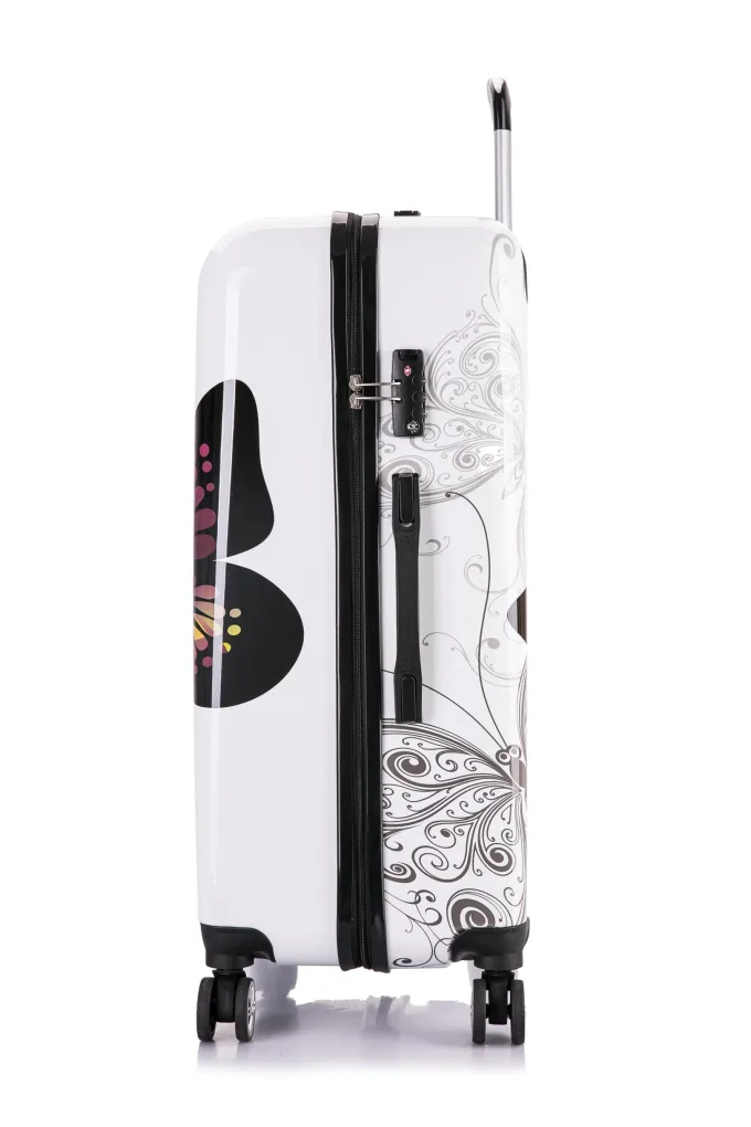 Silk & Salt InUSA Prints 3-Piece 20/24/38 Lightweight Hardside Set Luggage^ Checked Luggage