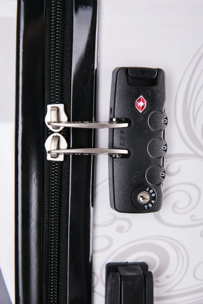 Silk & Salt InUSA Prints 3-Piece 20/24/38 Lightweight Hardside Set Luggage^ Checked Luggage