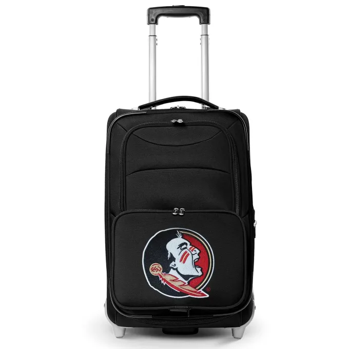 Silk & Salt Florida State Seminoles 21 Softside Rolling Carry-On Suitcase - Black^ Carry On Luggage