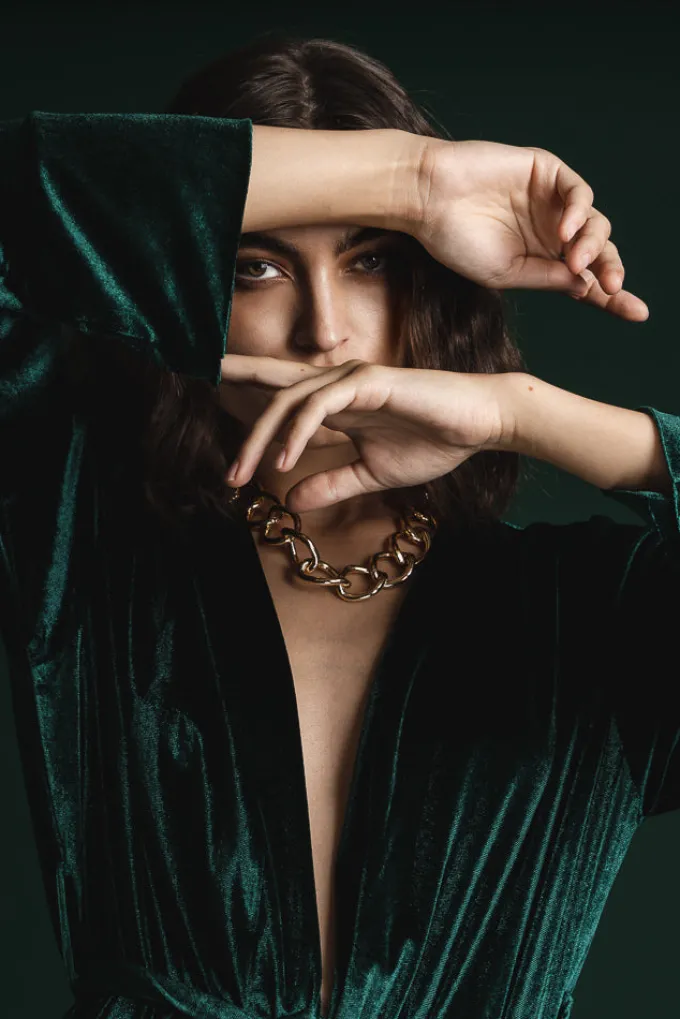 Silk & Salt avery velvet suit - green^ Sets