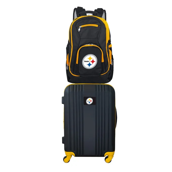Silk & Salt NFL Pittsburgh Steelers 2-Piece Luggaand Backpack Set^ Luggage Sets