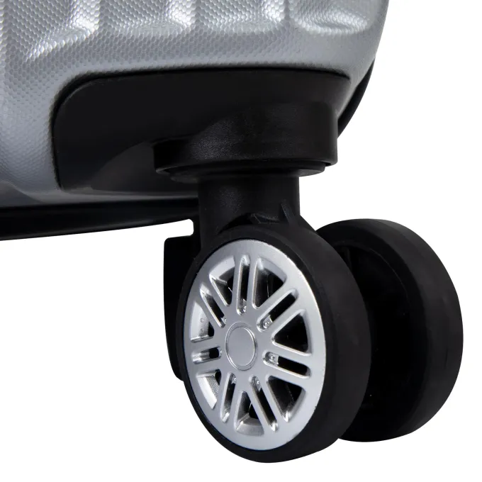 Silk & Salt Topcobe 3pcs Expandable Suitcase Vertical Striped Suitcase for Travel Sliver^ Hard Side Luggage