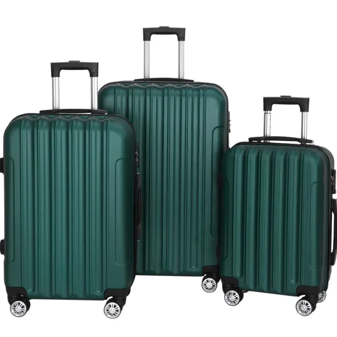 Silk & Salt UBesGoo 3Pcs Hardside Spinner Suitcase Luggawith Wheels^ Checked Luggage