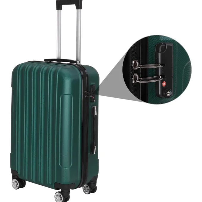 Silk & Salt UBesGoo 3Pcs Hardside Spinner Suitcase Luggawith Wheels^ Checked Luggage