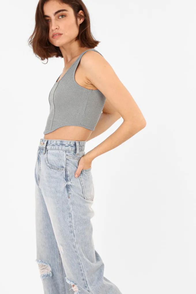 Silk & Salt my top - grey^ Sets