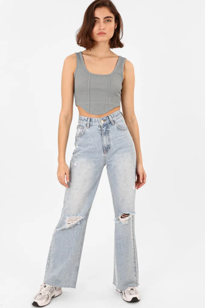 Silk & Salt my top - grey^ Sets